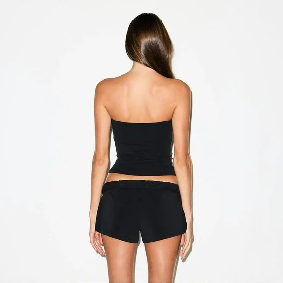 SKIMS COTTON JERSEY TUBE TOP IN SOOT XS S M L - Picture 3 of 6